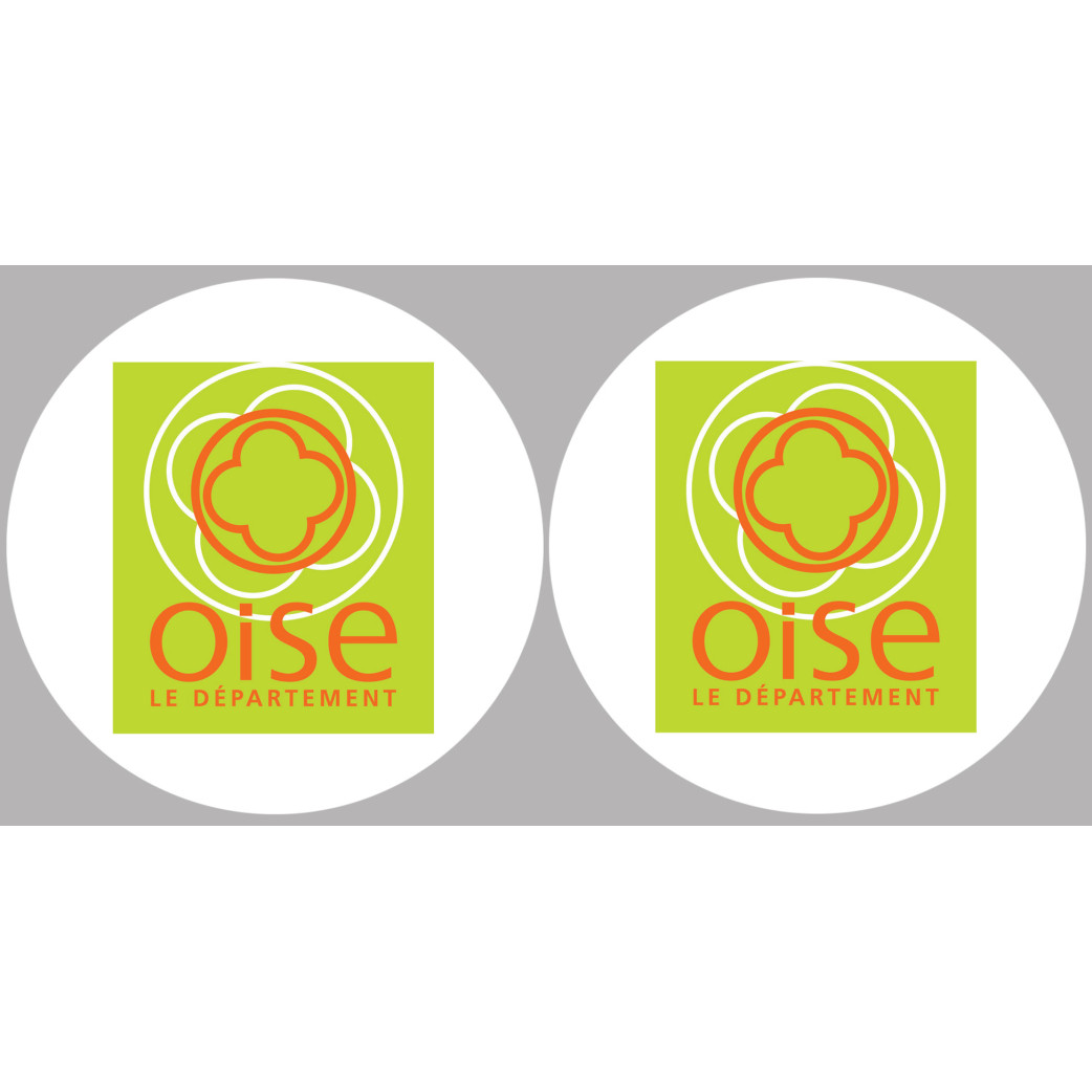 l'Oise (2fois 10cm) - Sticker/autocollant