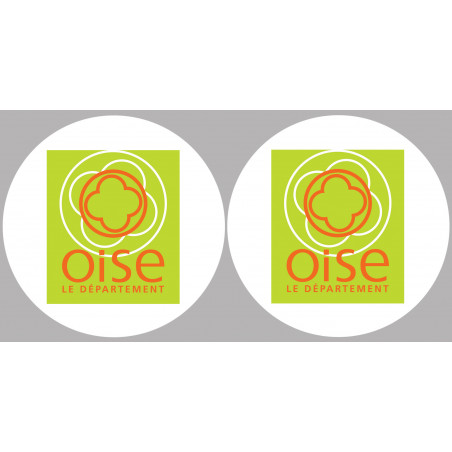 Département 60 l'Oise (2 fois 10cm) - Sticker/autocollant
