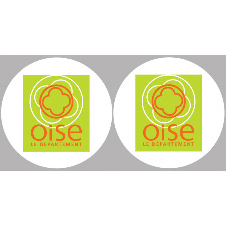 l'Oise (2fois 10cm) - Sticker/autocollant