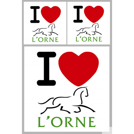 l'Orne (1fois 10cm / 2 fois 5cm) - Sticker/autocollant l'Orne (1fois 10cm / 2 fois 5cm) - Sticker/autocollant