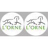 l'Orne (2fois 10cm) - Sticker/autocollant