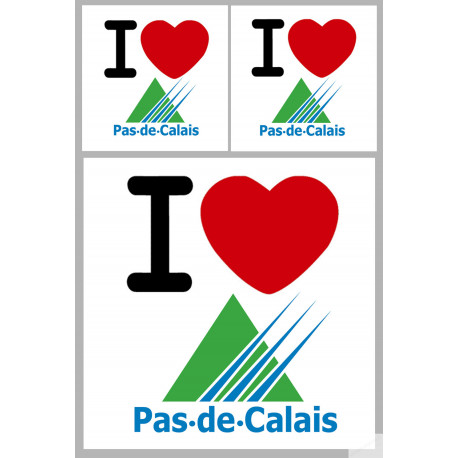 le Pas-de-Calais (1fois 10cm / 2 fois 5cm) - Sticker/autocollant le Pas-de-Calais (1fois 10cm / 2 fois 5cm) - Sticker/autocollant