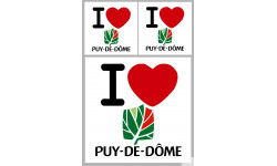le Puy-de-Dôme (1fois 10cm / 2 fois 5cm) - Sticker/autocollant