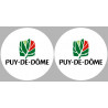 le Puy-de-Dôme (2fois 10cm) - Sticker/autocollant