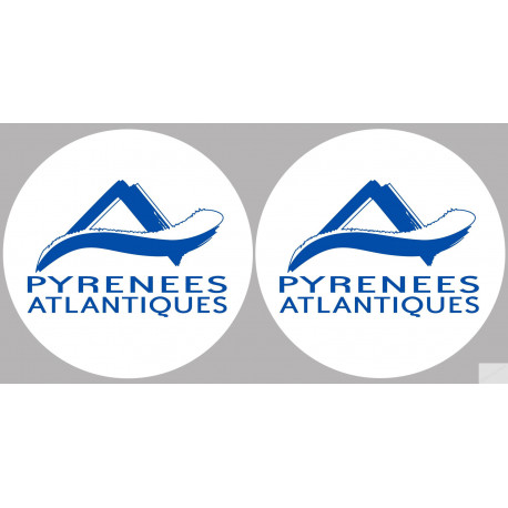 les Pyrénées Atlantique (2fois 10cm) - Sticker/autocollant les Pyrénées Atlantique (2fois 10cm) - Sticker/autocollant