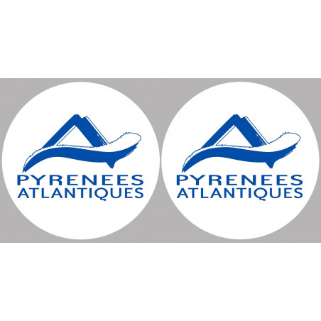 les Pyrénées Atlantique (2fois 10cm) - Sticker/autocollant