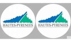 les Hautes-Pyrénées (2fois 10cm) - Sticker/autocollant