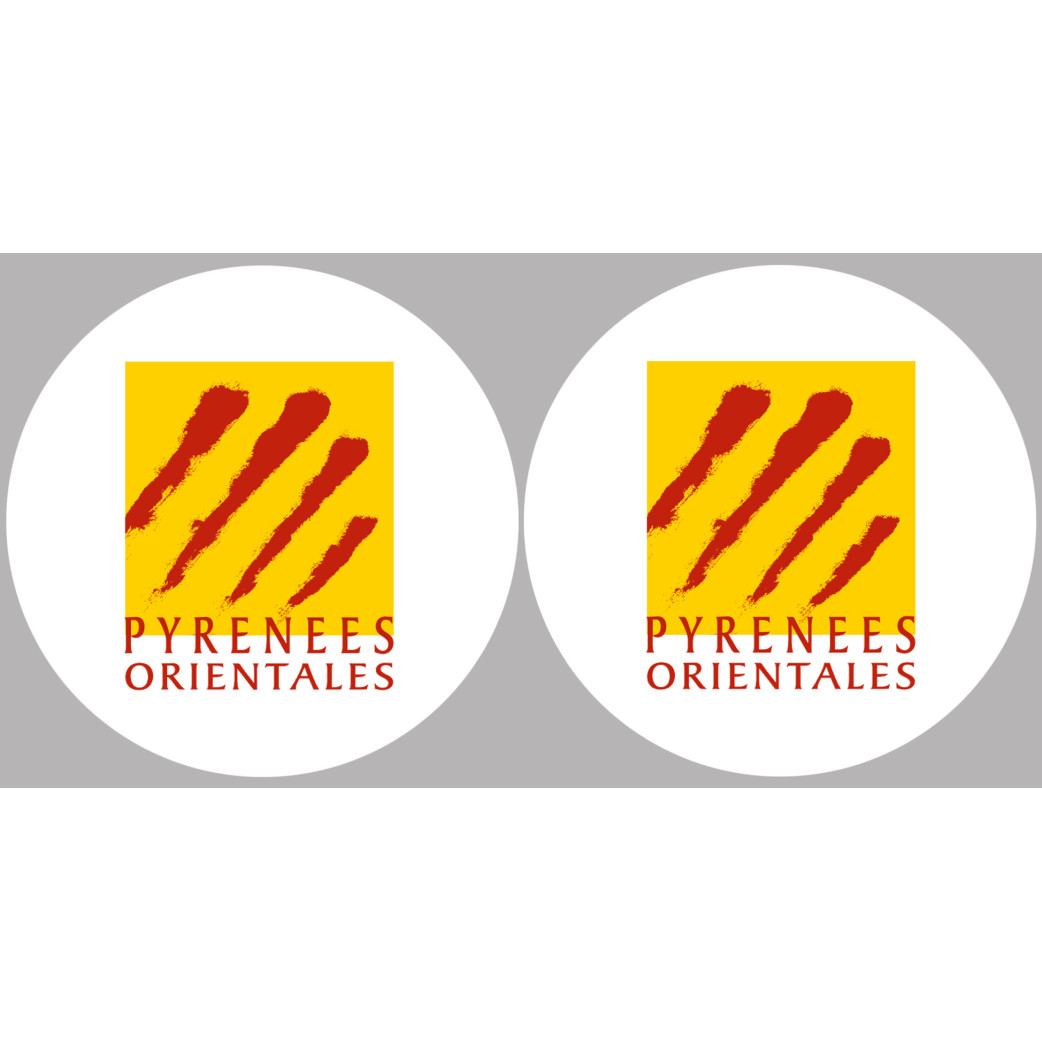 les Pyrénées Orientales (2fois 10cm) - Sticker/autocollant