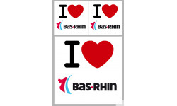 le Bas-Rhin (1fois 10cm 2fois 5cm) - Sticker/autocollant