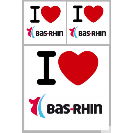 le Bas-Rhin (1fois 10cm 2fois 5cm) - Sticker/autocollant le Bas-Rhin (1fois 10cm 2fois 5cm) - Sticker/autocollant