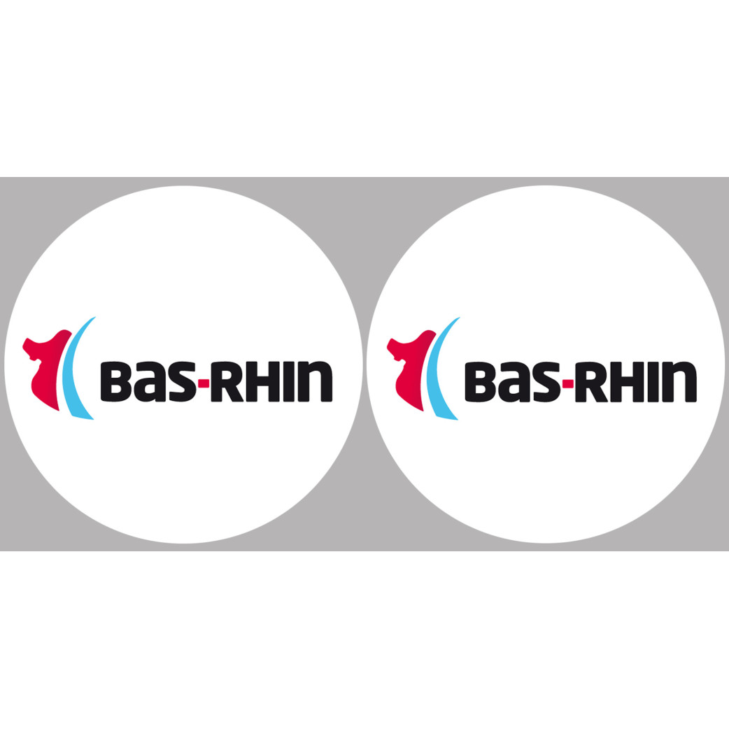 le Bas-Rhin (2fois 10cm) - Sticker/autocollant