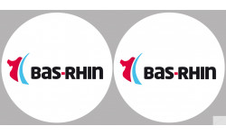 le Bas-Rhin (2fois 10cm) - Sticker/autocollant
