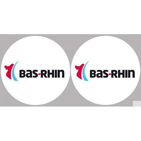 Département 67 le Bas-Rhin (2 fois 10cm) - Sticker/autocollant