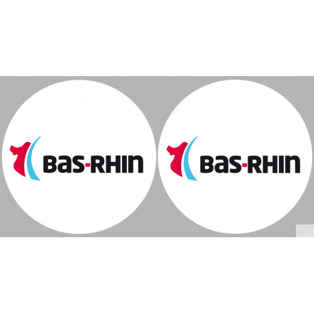 le Bas-Rhin (2fois 10cm) - Sticker/autocollant