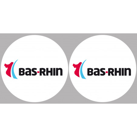 Département 67 le Bas-Rhin (2 fois 10cm) - Sticker/autocollant