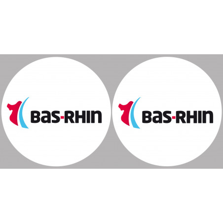 le Bas-Rhin (2fois 10cm) - Sticker/autocollant