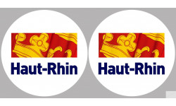 Département 68 le Haut-Rhin (2 fois 10cm) - Sticker/autocollant