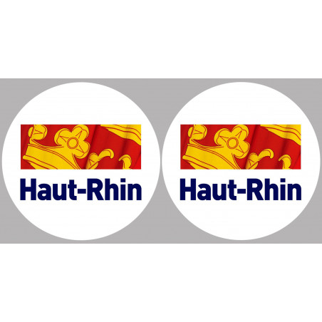 le Haut-Rhin (2fois 10cm) - Sticker/autocollant