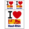 le Haut-Rhin (1fois 10cm 2fois 5cm) - Sticker/autocollant