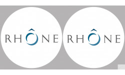 le Rhône (2fois 10cm) - Sticker/autocollant