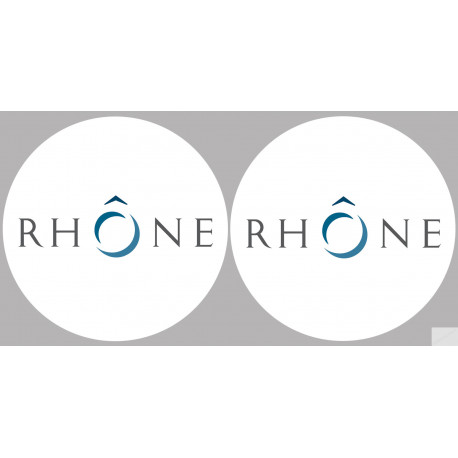 le Rhône (2fois 10cm) - Sticker/autocollant