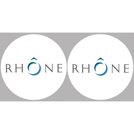 le Rhône (2fois 10cm) - Sticker/autocollant