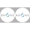 le Rhône (2fois 10cm) - Sticker/autocollant