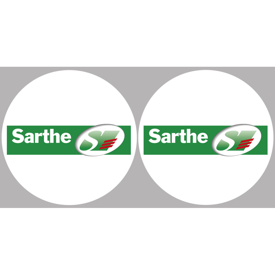 la Sarthe (2fois 10cm) - Sticker/autocollant