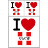 Département 73 la Savoie (1fois 10cm 2fois 5cm) - Sticker/autocollant