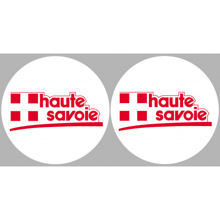 Département 74 la Haute Savoie (2 fois 10cm) - Sticker/autocollant