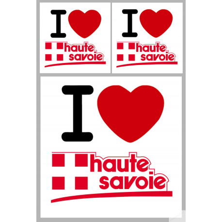 la Haute Savoie (1fois 10cm 2fois 5cm) - Sticker/autocollant la Haute Savoie (1fois 10cm 2fois 5cm) - Sticker/autocollant