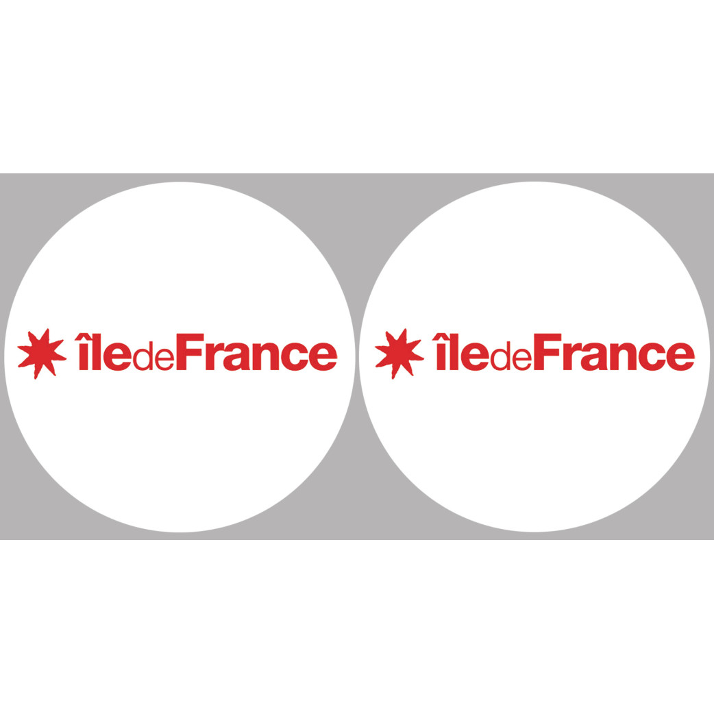 l'île de France (2fois 10cm) - Sticker/autocollant