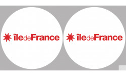 Département 75 l'île de France (2 fois 10cm) - Sticker/autocollant
