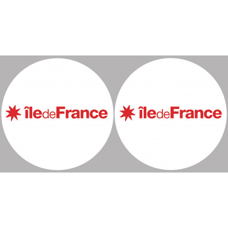 l'île de France (2fois 10cm) - Sticker/autocollant