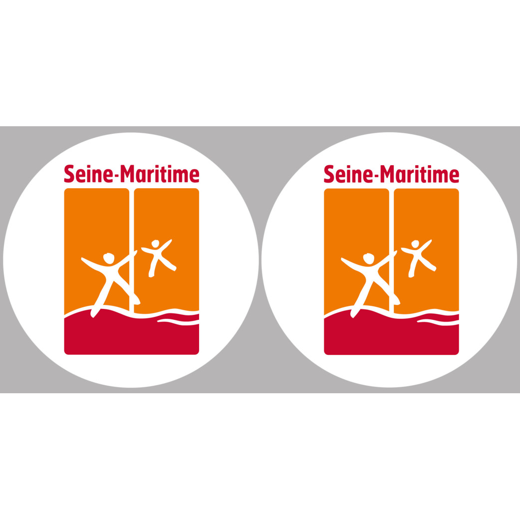 la Seine Maritime (2fois 10cm) - Sticker/autocollant