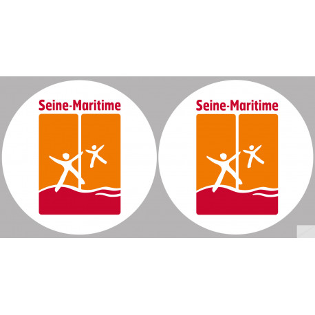 la Seine Maritime (2fois 10cm) - Sticker/autocollant
