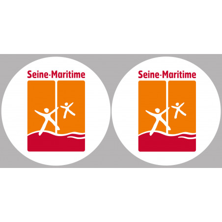 la Seine Maritime (2fois 10cm) - Sticker/autocollant