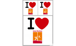 la Seine Maritime (1fois 10cm 2fois 5cm) - Sticker/autocollant