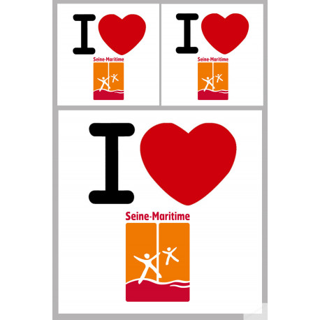 la Seine Maritime (1fois 10cm 2fois 5cm) - Sticker/autocollant