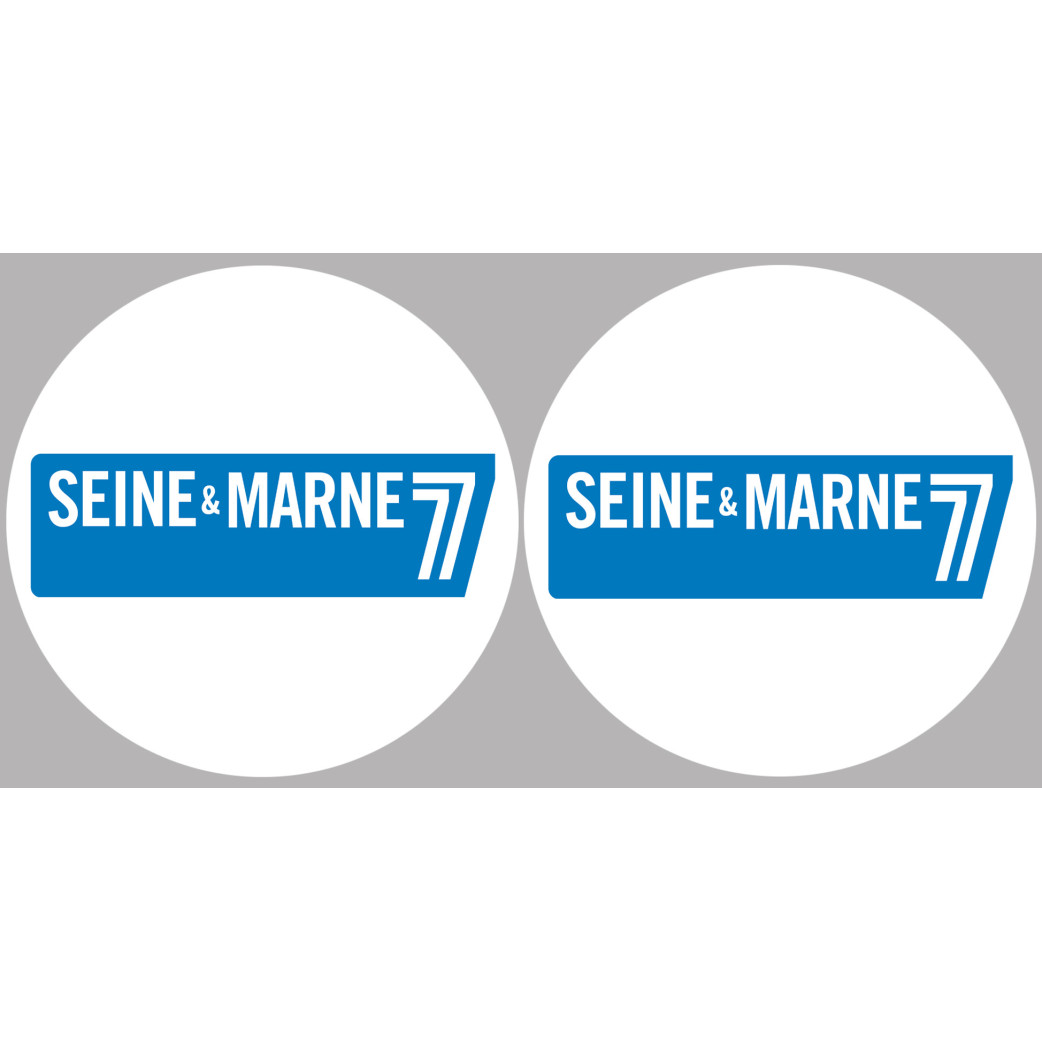 la Seine et Marne (2fois 10cm) - Sticker/autocollant
