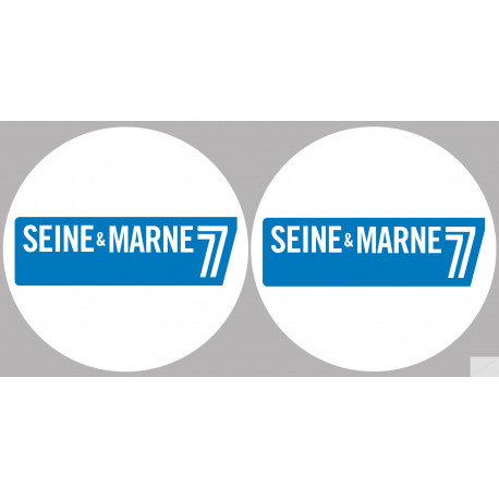 la Seine et Marne (2fois 10cm) - Sticker/autocollant