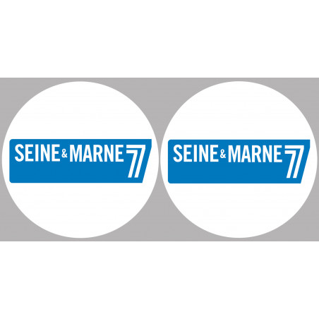 la Seine et Marne (2fois 10cm) - Sticker/autocollant