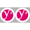 les Yvelines (2fois 10cm) - Sticker/autocollant
