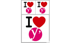 les Yvelines (1fois 10cm 2fois 5cm) - Sticker/autocollant