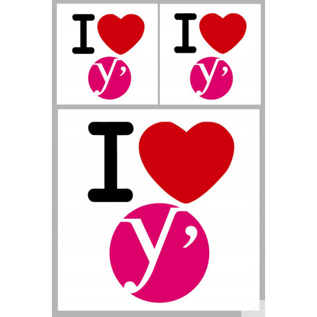 les Yvelines (1fois 10cm 2fois 5cm) - Sticker/autocollant