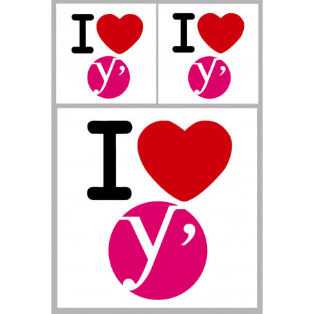 les Yvelines (1fois 10cm 2fois 5cm) - Sticker/autocollant
