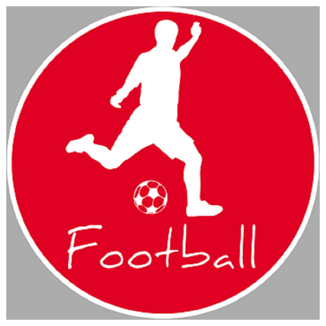 Football tir - 15cm - Sticker/autocollant