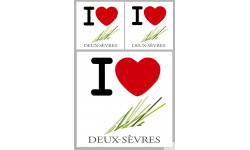 Département 79 les Deux-Sèvres (1fois 10cm 2fois 5cm) - Sticker/autocollant