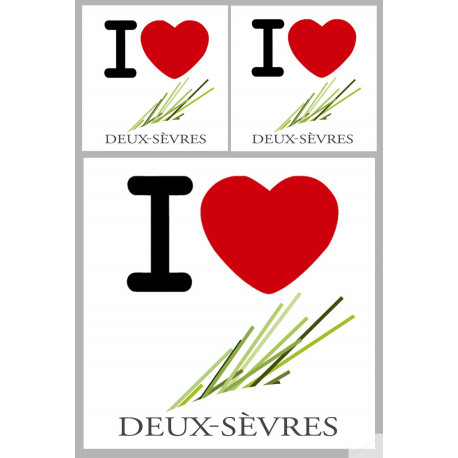 les Deux-Sèvres (1fois 10cm 2fois 5cm) - Sticker/autocollant les Deux-Sèvres (1fois 10cm 2fois 5cm) - Sticker/autocollant