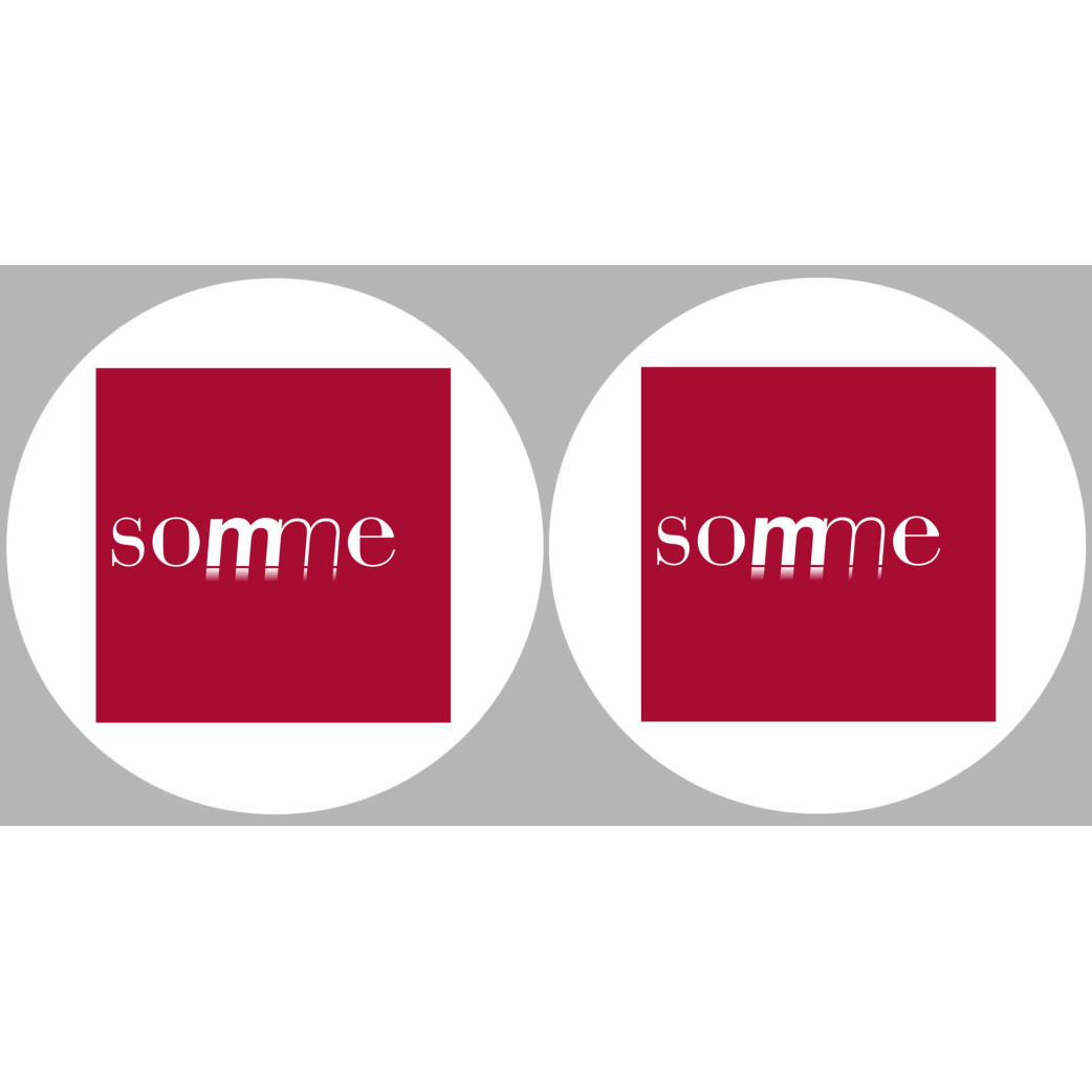 la Somme (2fois 10cm) - Sticker/autocollant